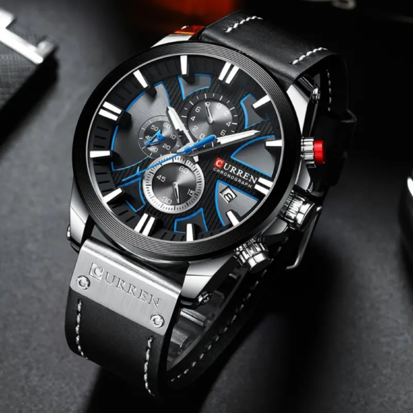 CURREN Multi-function Luminous Quartz Men's Watch