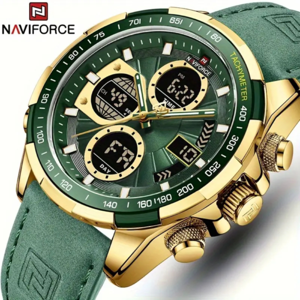 NAVIFORCE Men's Sports Luxury Quartz Multi-function Watch