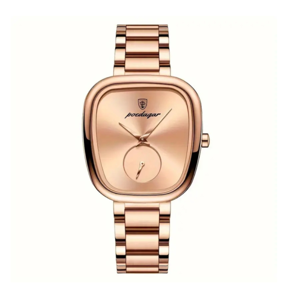 BINBOND Fashion Square Stainless Steel Women's Wrist Watch