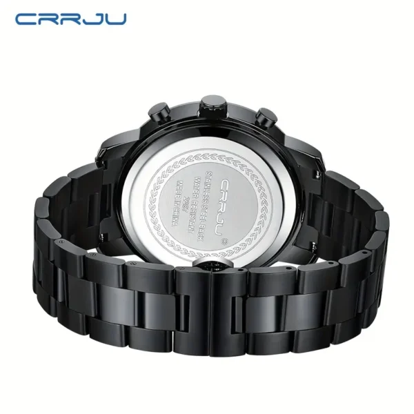 Stainless Steel Strap Men's Watch, Multifunctional Chronograph Wrist Watch - Image 3