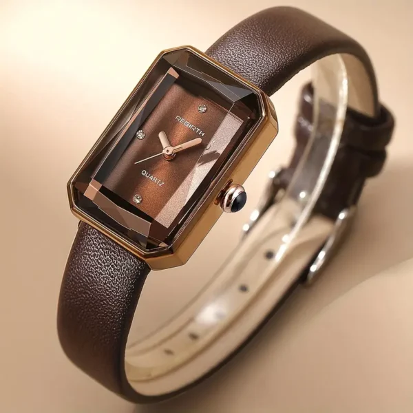 Elegant Square Quartz Women's Watch - Image 3