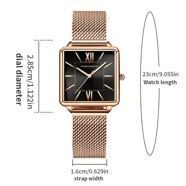 1pc Collection of Stylish Women'S Square Watch - Image 2