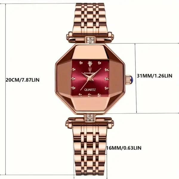 POEDAGAR Elegant Women's Quartz Watch - Image 2