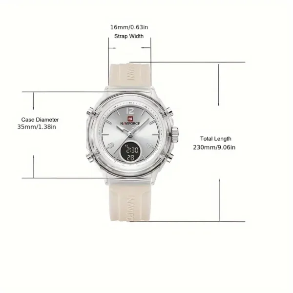 Elegance, Naviforce Women's Fashion Quartz Watch - Image 3